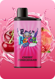 IGET Bar Pro 10K disposable vape with Cherry Pomegranate flavor label.