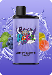 IGET Bar Pro 10K disposable vape with Chupa Chups Grape flavor label.