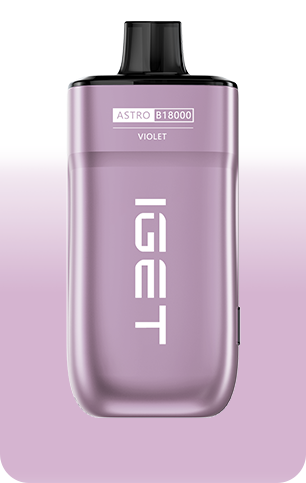 IGET ASTRO B18000 e-cigarette, Violet flavor, purple device