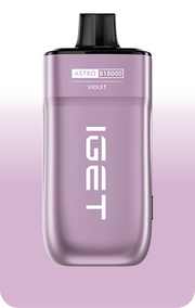 IGET ASTRO B18000 e-cigarette, Violet flavor, purple device