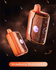 Orange disposable vape pod with dark mouthpiece, plus a second orange pod shown