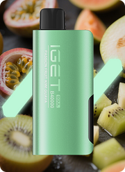 IGET SOUL B40000 vape device with mint green body and black mouthpiece