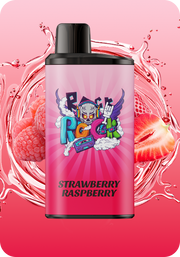IGET Bar Pro 10K disposable vape with Strawberry Raspberry flavor label.