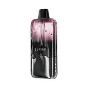 Elfbar Duke 30K disposable vape device, pink translucent body with black mouthpiece
