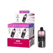 Elfbar Duke 30K disposable vape device with retail box, Cherry Lemon flavor shown