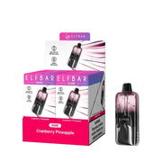 Elfbar Duke disposable vape multi-pack, pink Cranberry Pineapple device and box