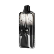 Elfbar Duke 30K disposable vape device, clear frosted body with black mouthpiece