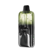 Elfbar Duke 30K disposable vape device, light green translucent body with black mouthpiece