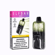 Elfbar Duke disposable vape with Pineapple White Peach packaging and green mouthpiece