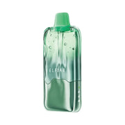 Elfbar Duke 30K disposable vape device, green translucent body with black mouthpiece