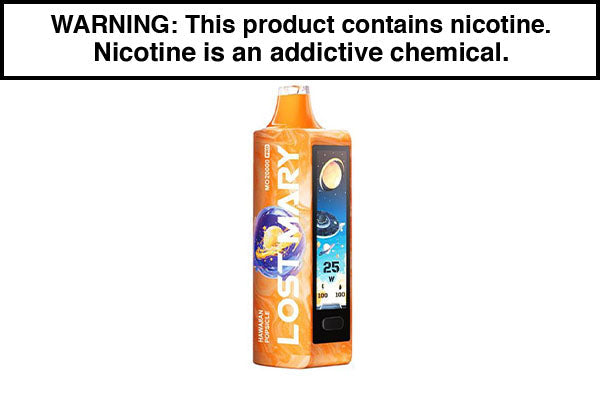 Disposable vape pod device, blue body with vertical window and mouthpiece