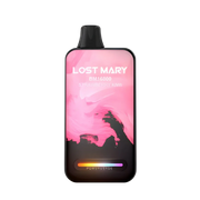 Disposable vape device with black mouthpiece and pink panel, Strawberry Kiwi flavor