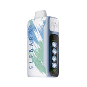 ELFBAR Ice King 30K vape device with blue-green body and side light window
