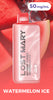 Lost Mary MT15000 Turbo e-liquid pod in pink, Watermelon Ice flavor, red top.