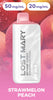 MT15000 Turbo vape device, Strawmelan Peach, 50/20mg/mL