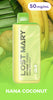 Lost Mary MT15000 Turbo e-liquid pod in light green, Nana Coconut flavor, green top.