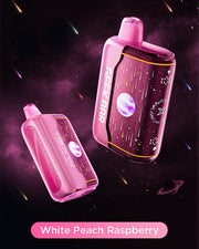 Pink disposable vape pod with dark mouthpiece, plus a second pale-pink pod