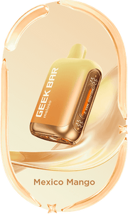 Meloso Max 2 vape device in light amber, Mexico Mango flavor