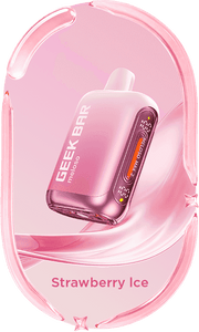 Meloso Max 2 vape device in rose pink, Strawberry Ice flavor