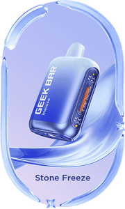 Meloso Max 2 vape device in steel blue, Stone Freeze flavor