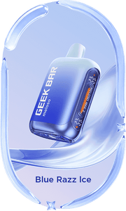 Meloso Max 2 vape device in blue, Blue Razz Ice flavor