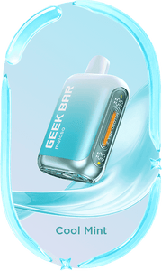 Meloso Max 2 Cool Mint device, light blue pod-style body with side display panel