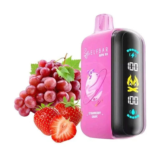 ELFBAR RAYA D3 disposable pod device, 25000 puffs, strawberry raspberry cherry