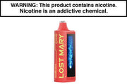Lost Mary MO20000 Pro vape device, red body with side display window