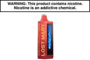 Lost Mary MO20000 Pro vape device, red body with side display window